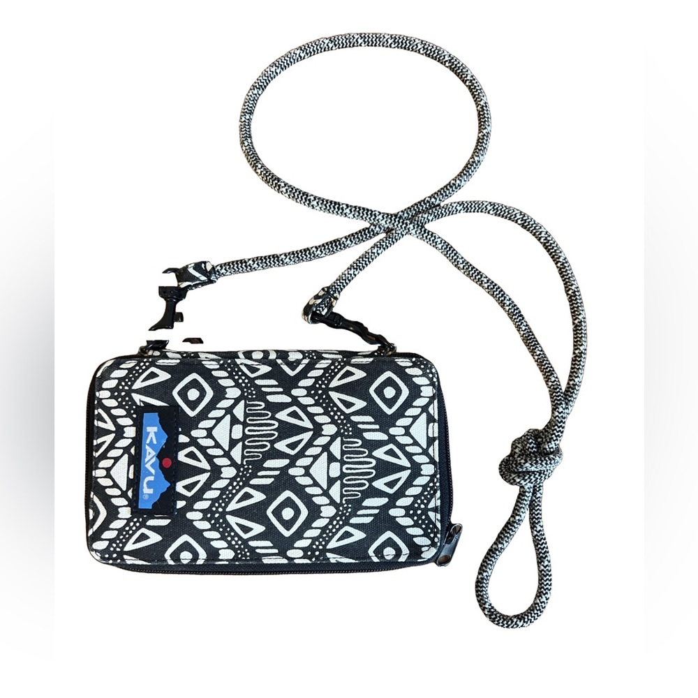 Kavu Black & White Mini Crossbody Bag